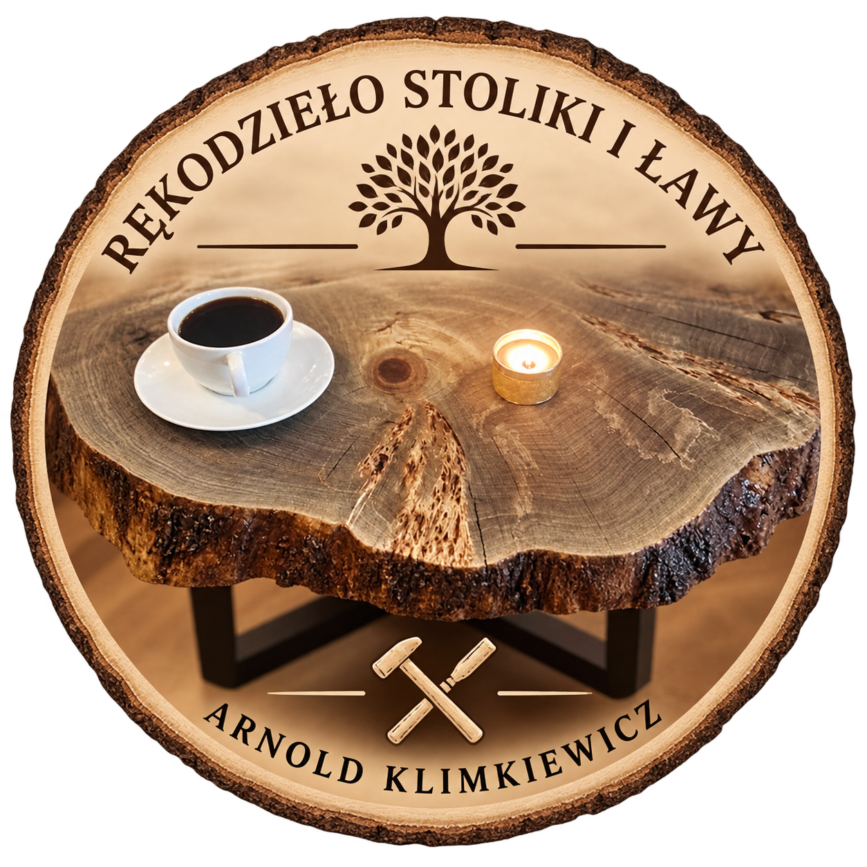 Logo Stoliki i ławy z żywicy RĘKODZIEŁO